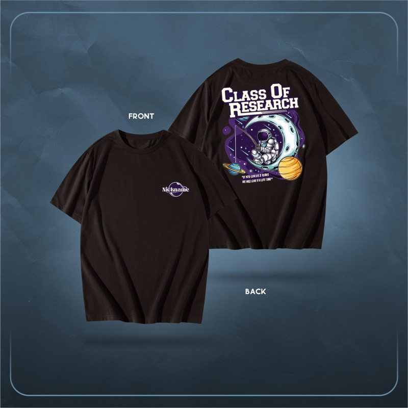 kaos kelas custom desain planet