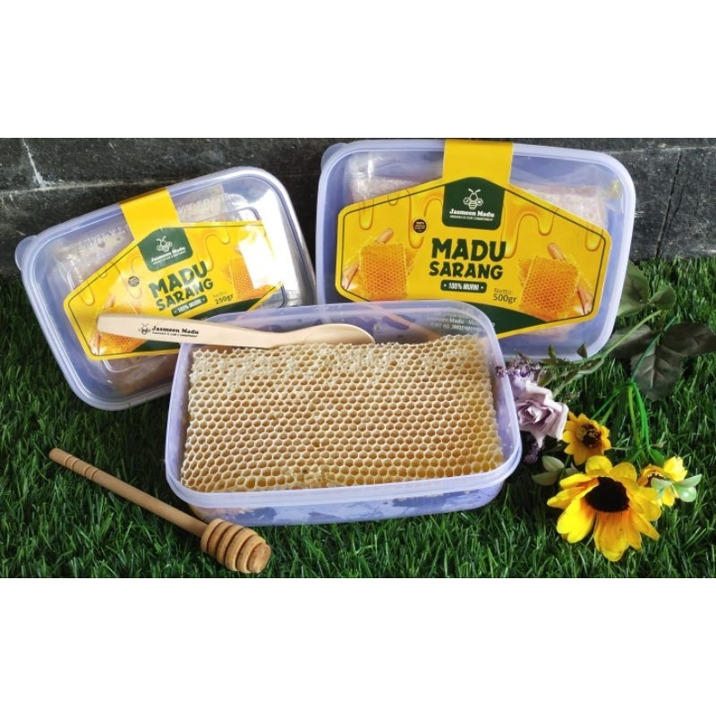 

MADU SARANG COMB HONEY 500gr 250gr 100gr MADU ASLI PREMIUM