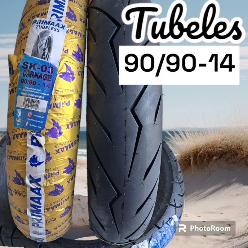 BAN PRIMAX SK03 90/90 ring 14 motor matik  TUBLESS motor vario mio beat genio motor matik ring 14 tu