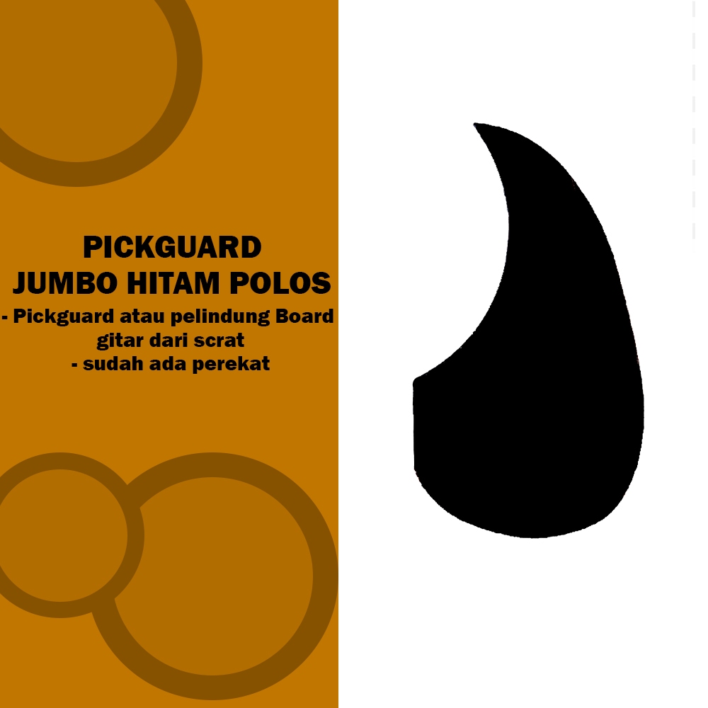 Pickguard Gitar Hitam Polos
