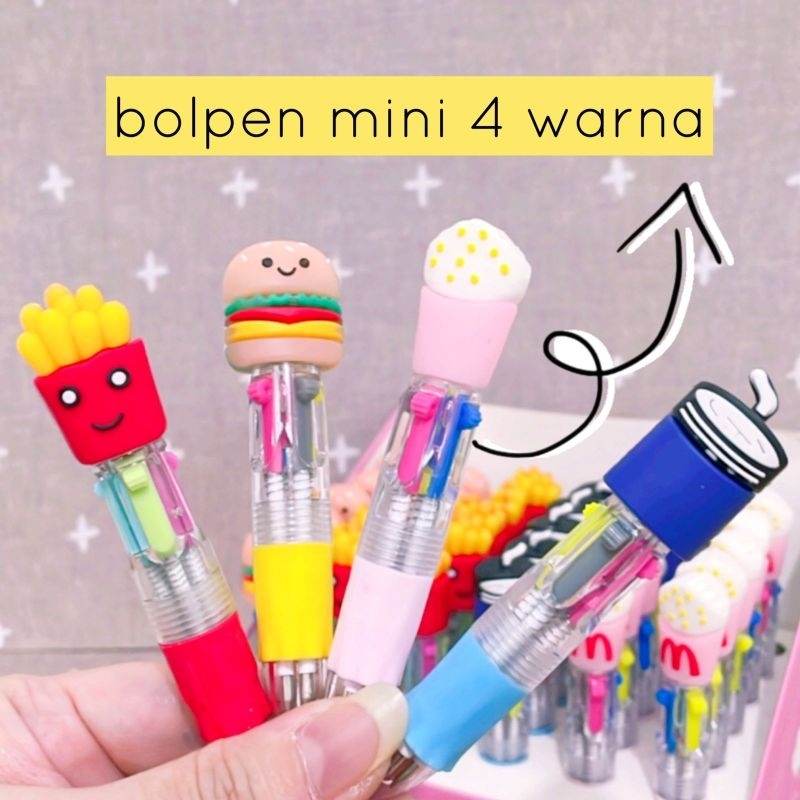 

Bolpen Mini 4 Warna FoodDeink --KR167