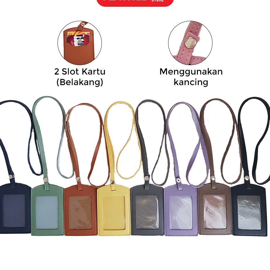 

Sale FRMDY ID Card Tag Kancing Name Tag Kancing ID Holder Card Kancing Kulit Lanyard Kancing Termurah PU Leather Lanyard NameTag ID F52 Diskon