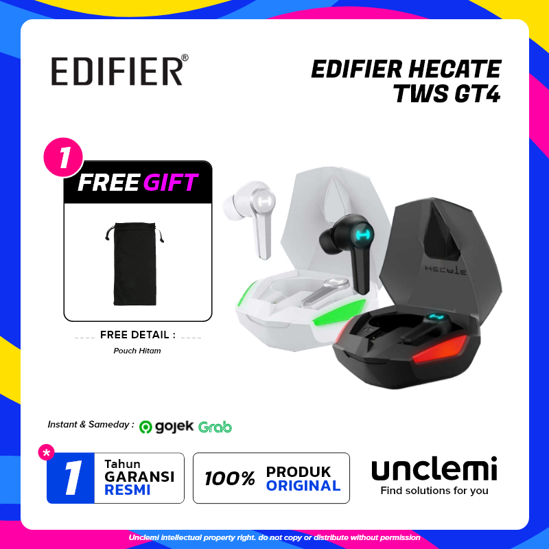 HECATE by EDIFIER GT4 True Wireless Gaming Earphone
