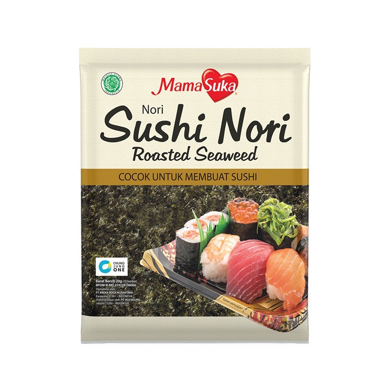 

MAMASUKA Sushi Nori 20gr isi 10 lembar