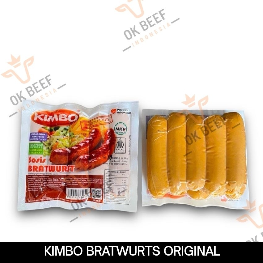 

KIMBO Sosis Mini Bratwurst Original 500gr - LADA HITAM