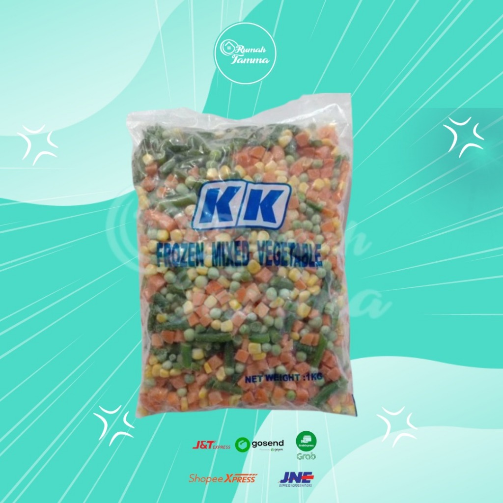 

kk frozen mix vegetable 1 kg - sayuran frozen mix