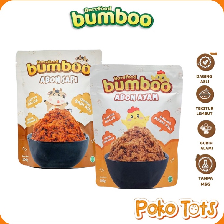 

Bestseller IMBU Barefood Bumboo Abon MPASI No MSG Makanan Bayi Organik Tinggi Protein Tanpa MSG WHS Y68 Ready