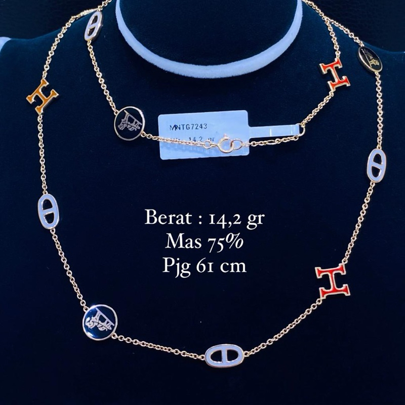 kalung emas model panjang terbaru 75% Df55668