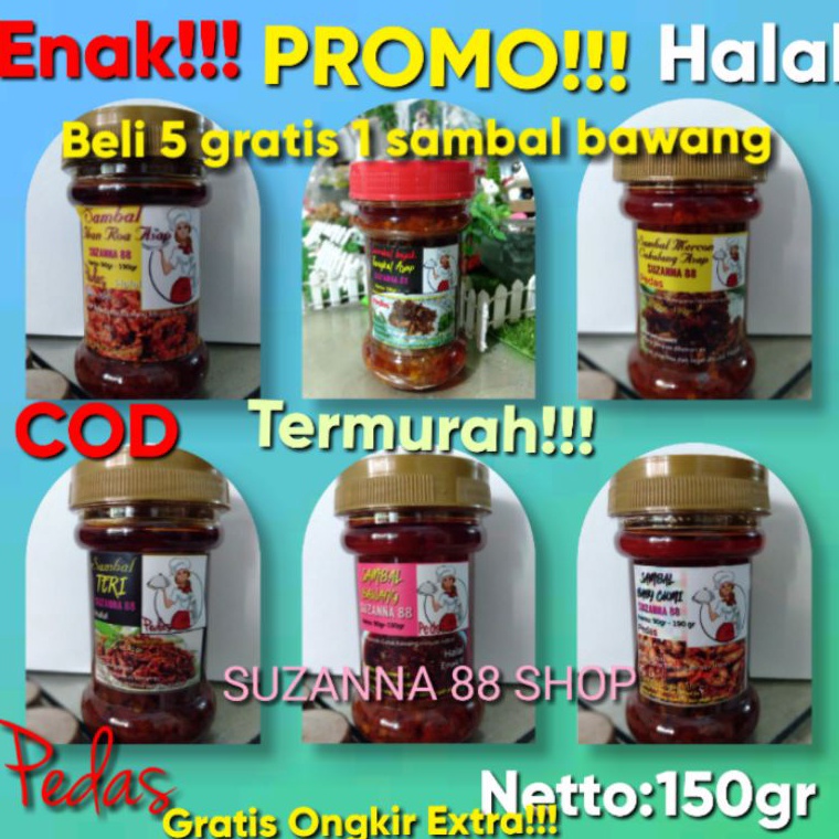

Ready ACHTQ Sambal baby cumiTeri Medanbajak tongkol cakalang Roa Teri pedas paling enakk H95 Produk Keren