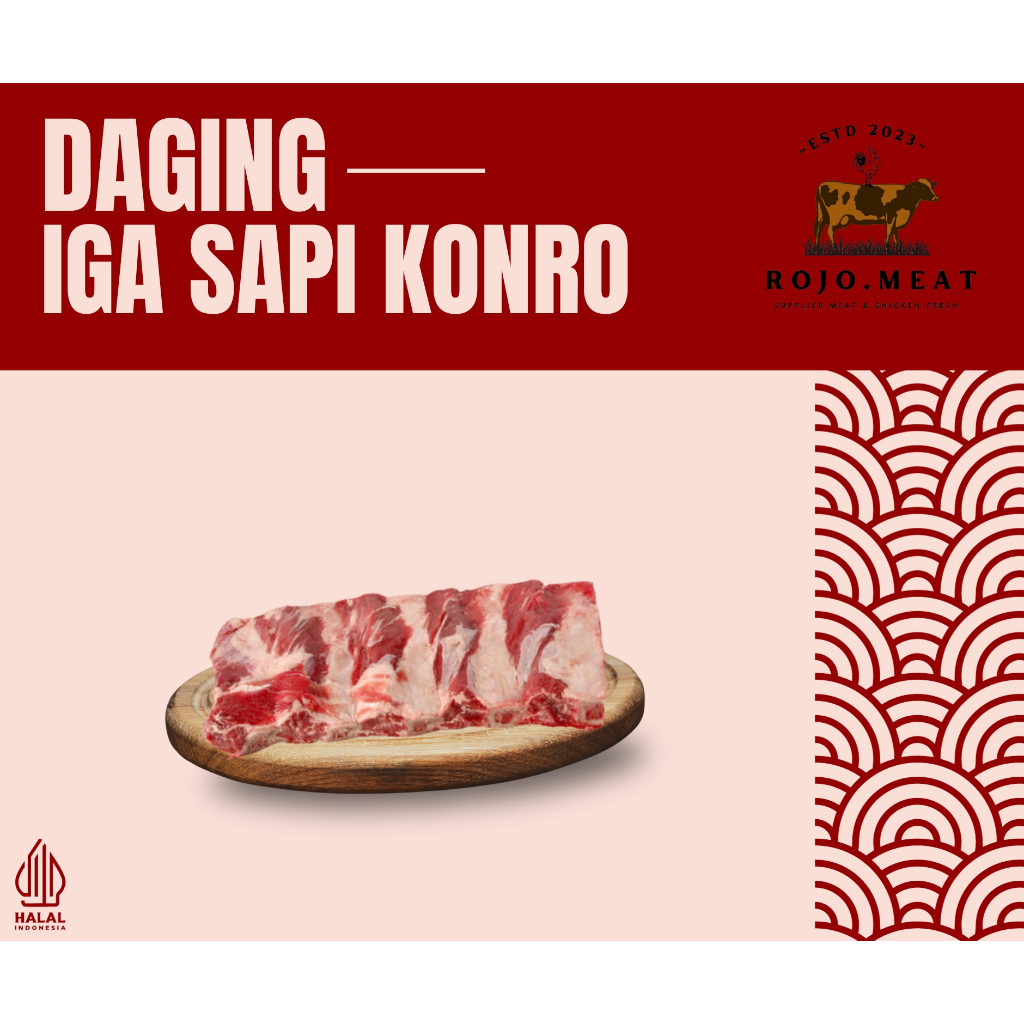 

Daging Iga Sapi Konro/ Back Ribs 1 Kg