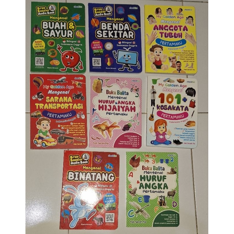 

Board book anak terbitan checklist (preloved)
