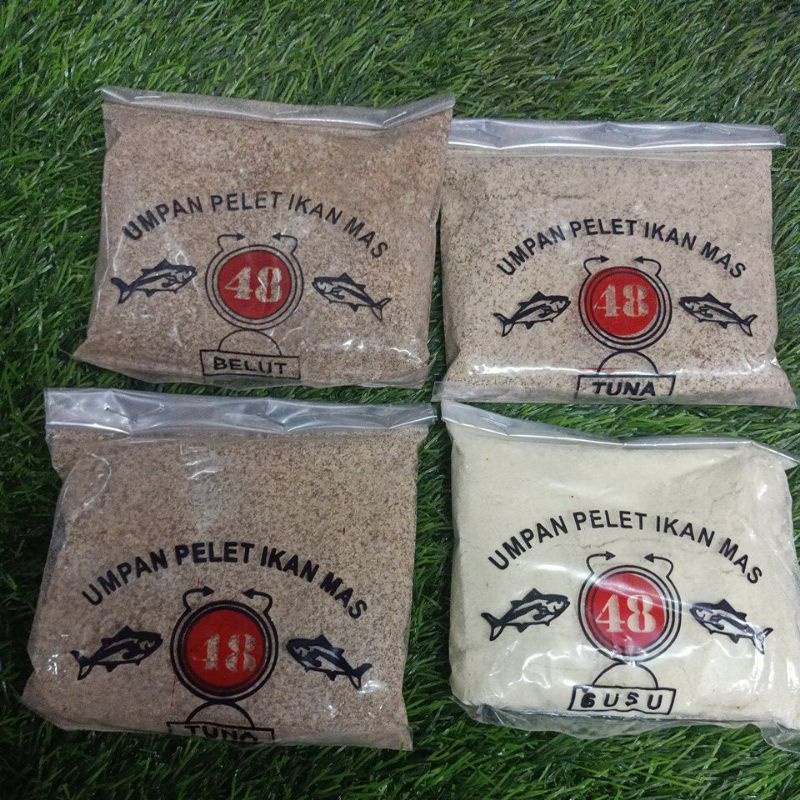 Umpan pelet ikan mas 48 Pelet 48 - umpan ikan mas - umpan pancing ikan mas 48 bervarian