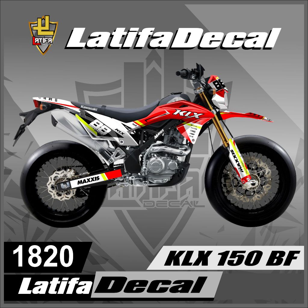 DECAL CRF 150 L BISA CUSTOM / BISA REQUEST GAMBAR SENDIRI. DECAL CRF 150 L PRINT MESIN INDOOR HIGH R