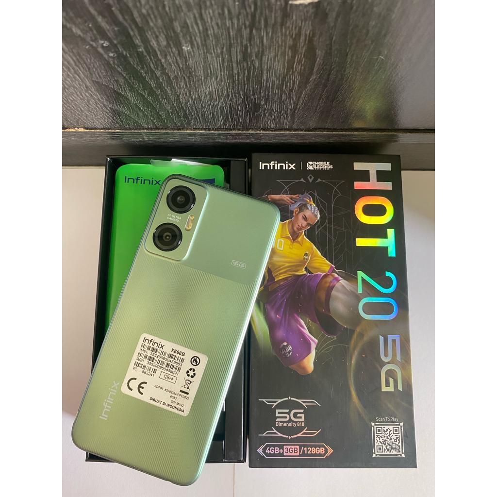 INFINIX HOT 20 5G 4/128GB SECOND FULLSET GARANSI