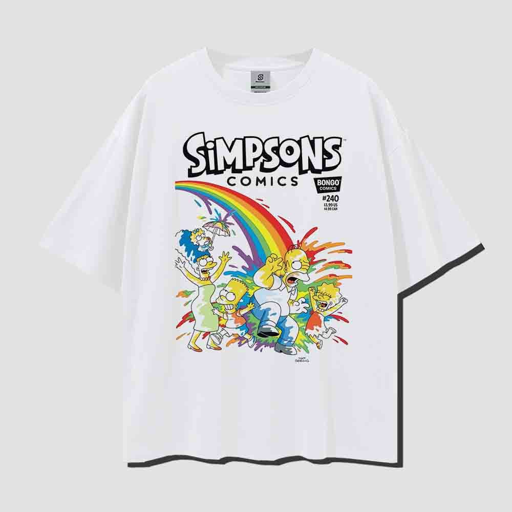 Simpsons Comics Vintage Style Oversize Tee