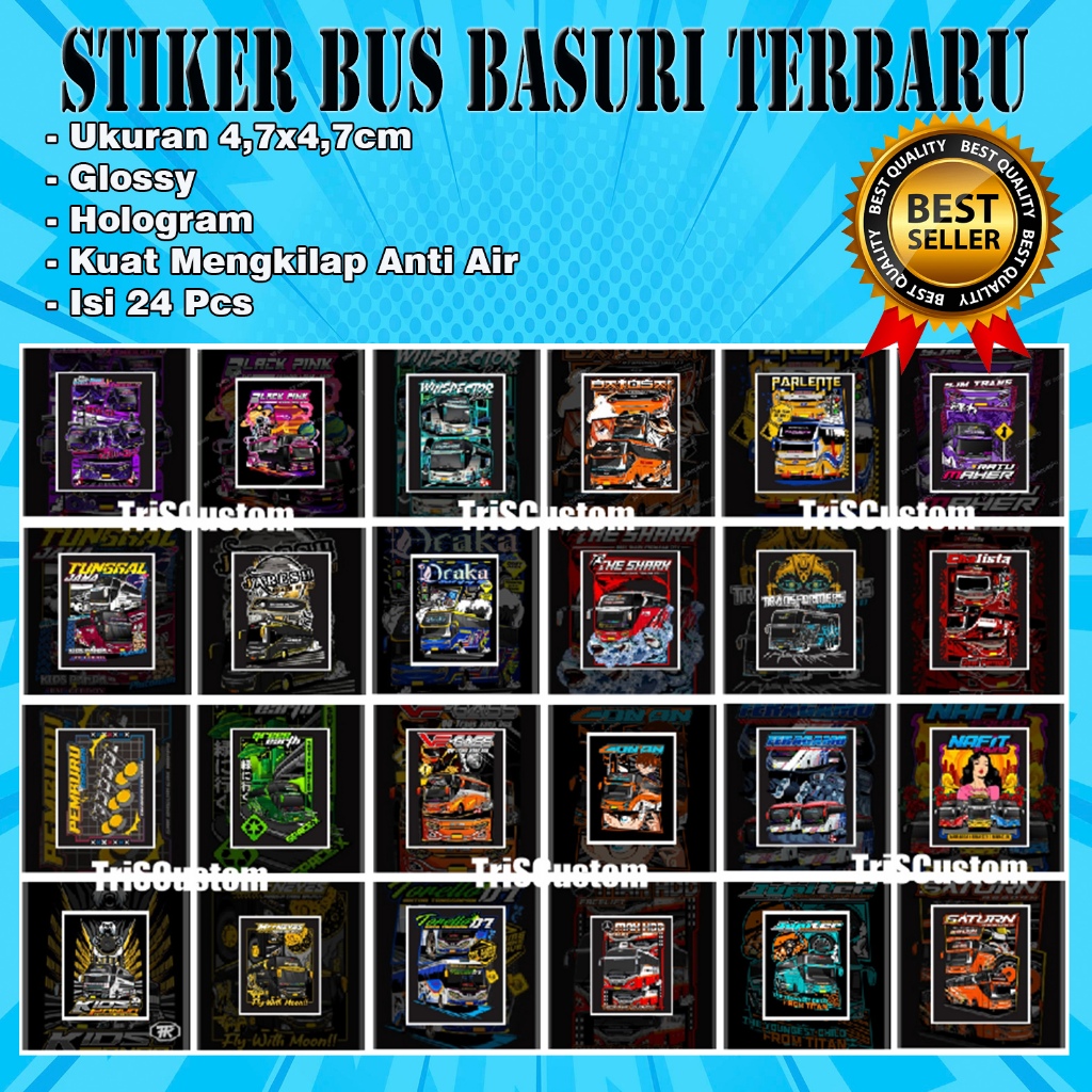 

Cetak Stiker Bus Basuri Stiker Bus Telolet Viral Isi 24 Terbaru