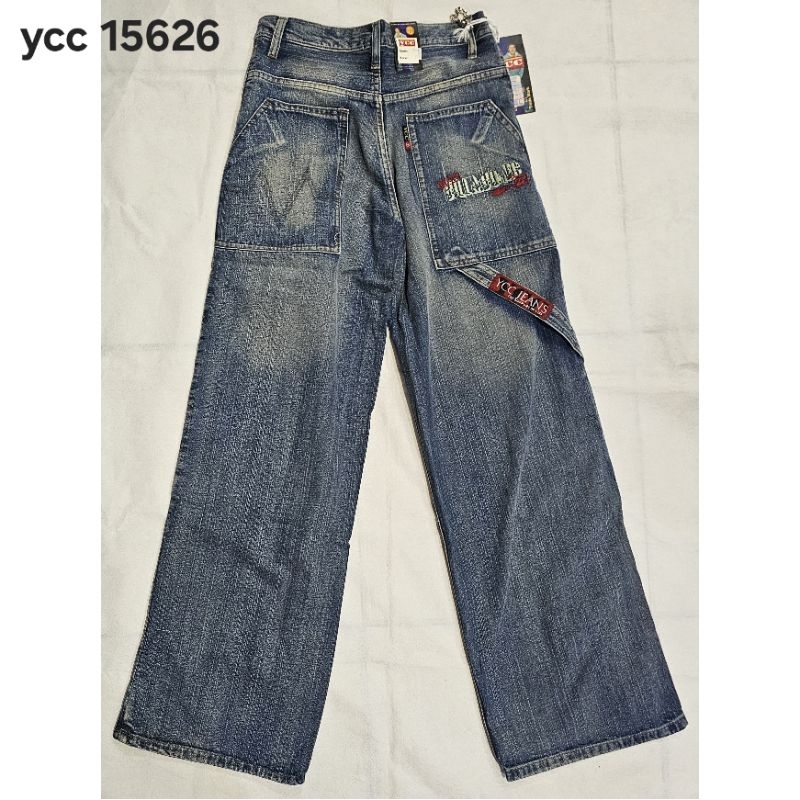 celana panjang borju jeans denim gombrong wide pants straight loose y2k ycc 15626
