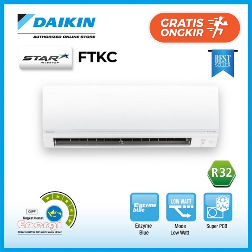 AC DAIKIN FTKC50TV / FTKC 50 AC SPLIT 2 PK STAR INVERTER