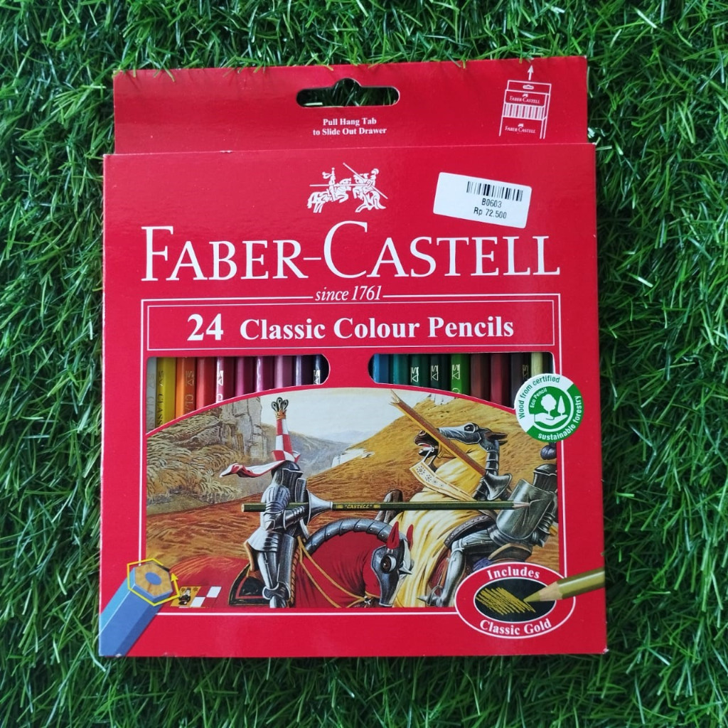 

Pensil Warna Classic Colour Pencils Isi 24 Faber-Castell (B0603)