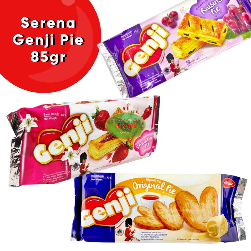 

Genji Pie 85gr coklat strawberry raisin