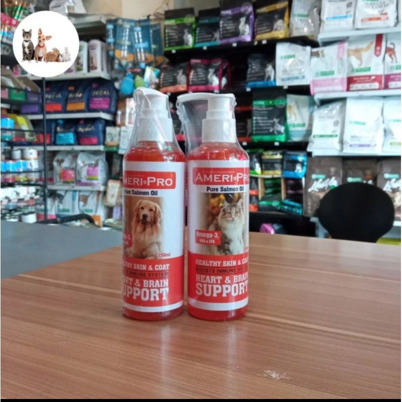 Minyak Salmon Ameri Pro Salmon Oil Omega 3 DHA & EPA 250 ml