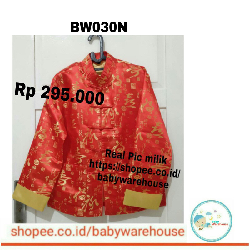 Baju imlek BW030N cheongsam pria
