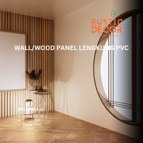 2M X 19CM Wall/Wood Panel WPC VPC Lengkung Premium Termurah dan Lengkap