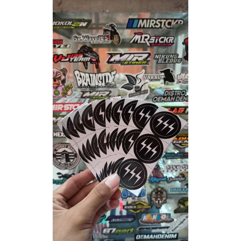 stiker motor viral sunmori logo petir