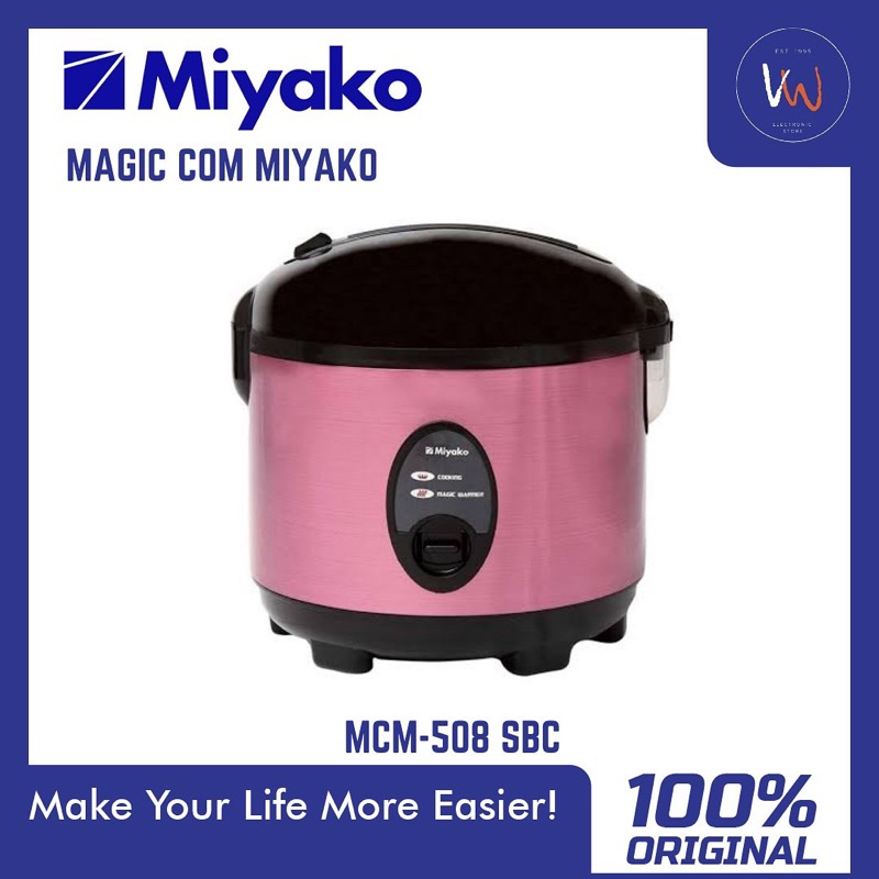 Magic Com Miyako MCM-508 SBC / Magic Com Stainless / Penghangat Nasi