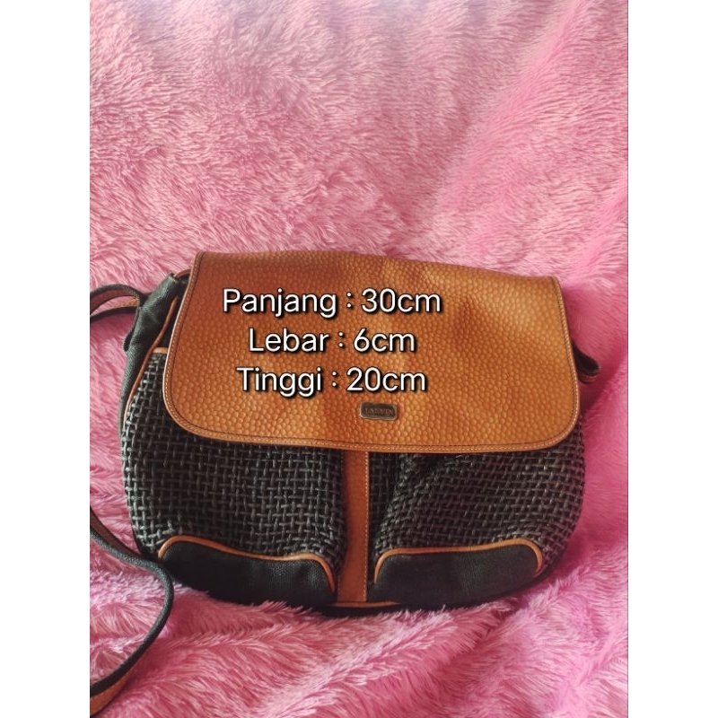 Slingbag LANVIN preloved / Tas sekolah/ Tas kuliah/Tas selempang Wanita