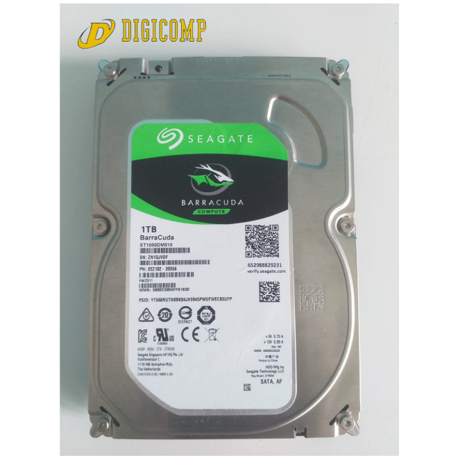 Seagate Barracuda HDD SATA Internal 1 TB