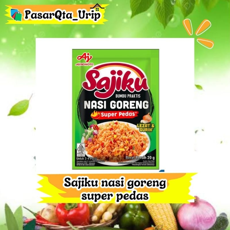 

20gr sajiku bumbu nasi goreng pedas / pasar online makassar / pasar bumbu online makassar