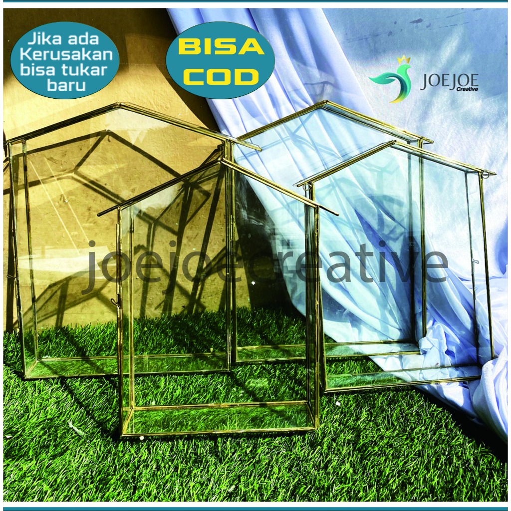 Terarium Figura Frame Mahar Bentuk Rumah | Mas Kawin | Terarium Rumah