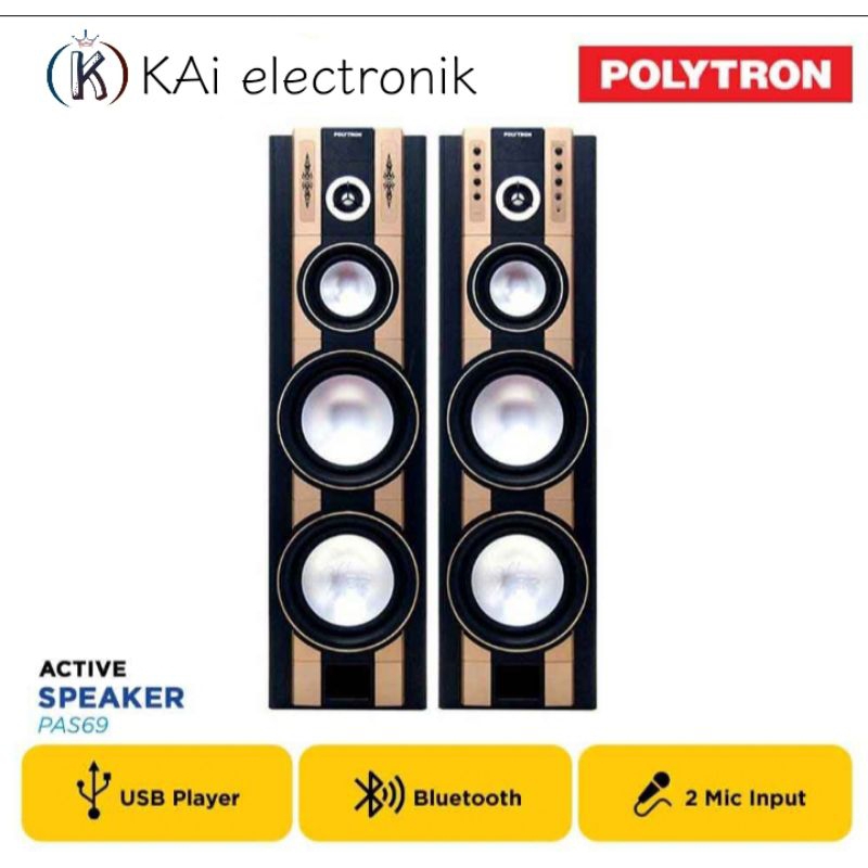 speaker aktif polytron PAS69 bluethooth speaker