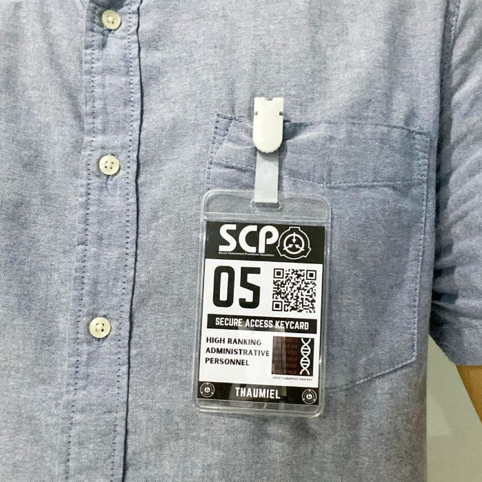 

SCP Secure Contain Protect Prop ID Badge Cosplay Nametag