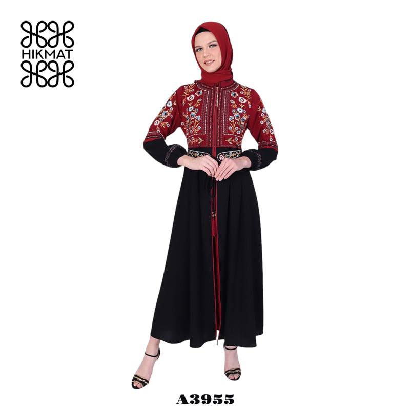 SALE 15% -  ABAYA HIKMAT FASHION ORIGINAL A3955