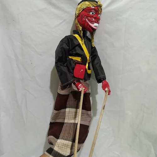 Cepot Wayang Golek Kayu Ukuran Jumbo Standart Dimainkan Dalang