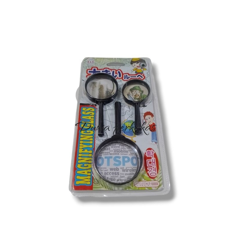 

Kaca pembesar set 3pcs 40mm 50mm 60mm