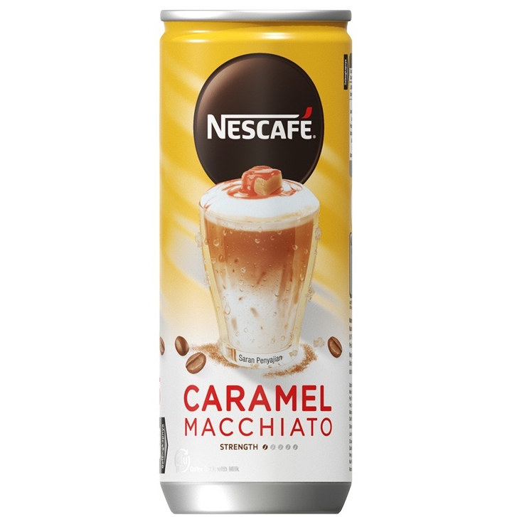 

NESCAFE Kopi Minuman Kaleng Rasa Caramel Macchiato Can 220ml