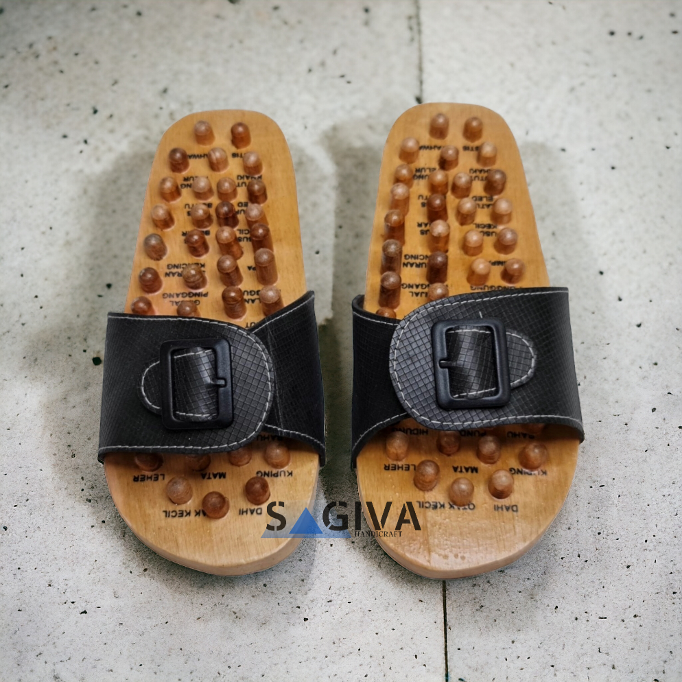 Sandal Kesehatan Terapi Kayu Refleksi