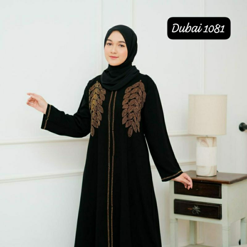 ABAYA PESTA DUBAI JETTBLACK SUPER