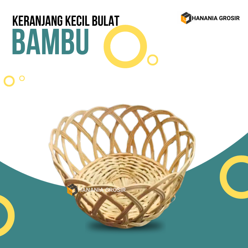 

Keranjang Buah Rotan | Kiring Rotan BULAT Kecil Ukuran S