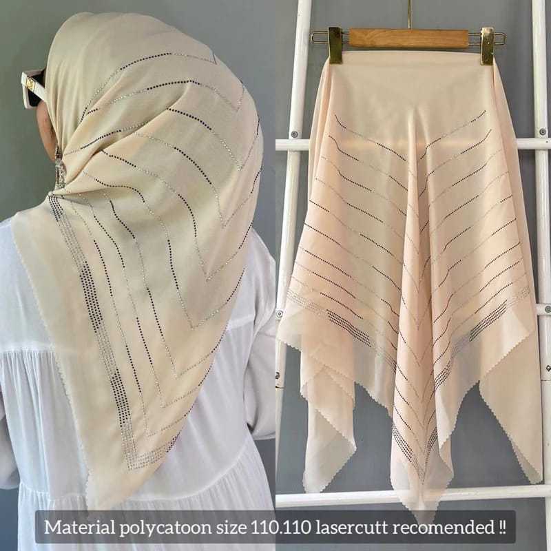 HIJAB SEGI EMPAT BELLA PAYET // KERUDUNG SEGI EMPAT BELLA SQUARE PAYET