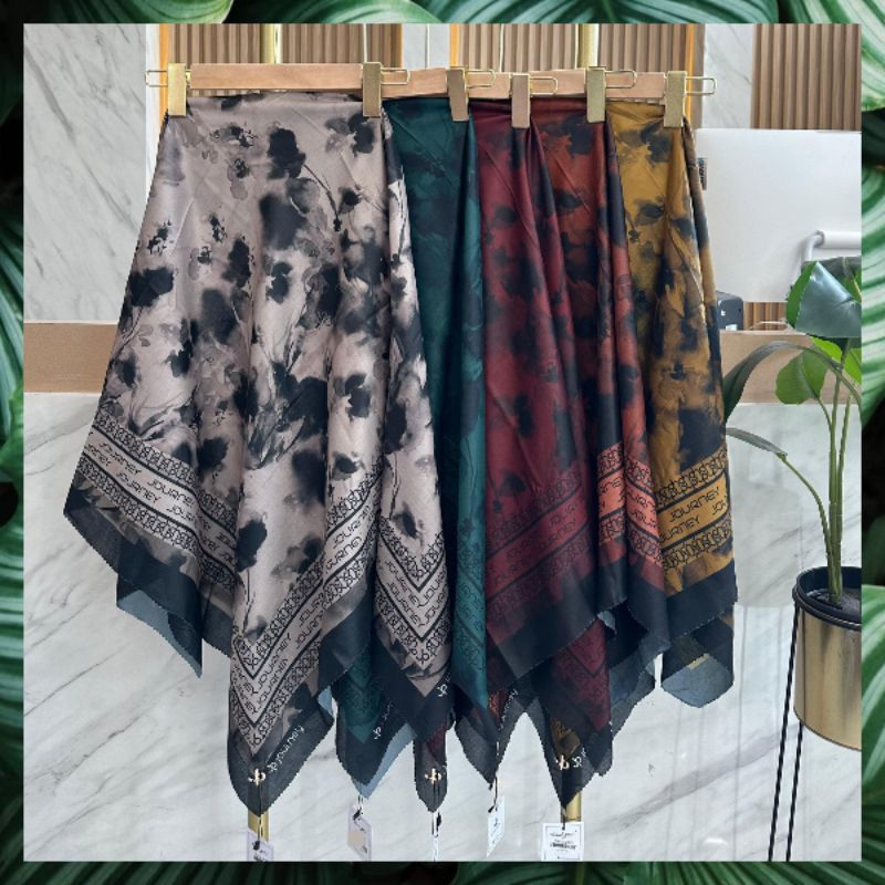 NALA SERIES JOURNEY SCARVES JILBAB SEGIEMPAT JP MOTIF TERBARU JP JILBAB ABSTRAK