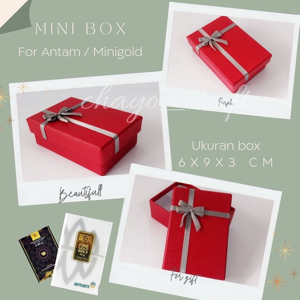 

Promo MidYear Belanja Lebih Hemat Kotak Antam Box Mini 9x6x3 cm