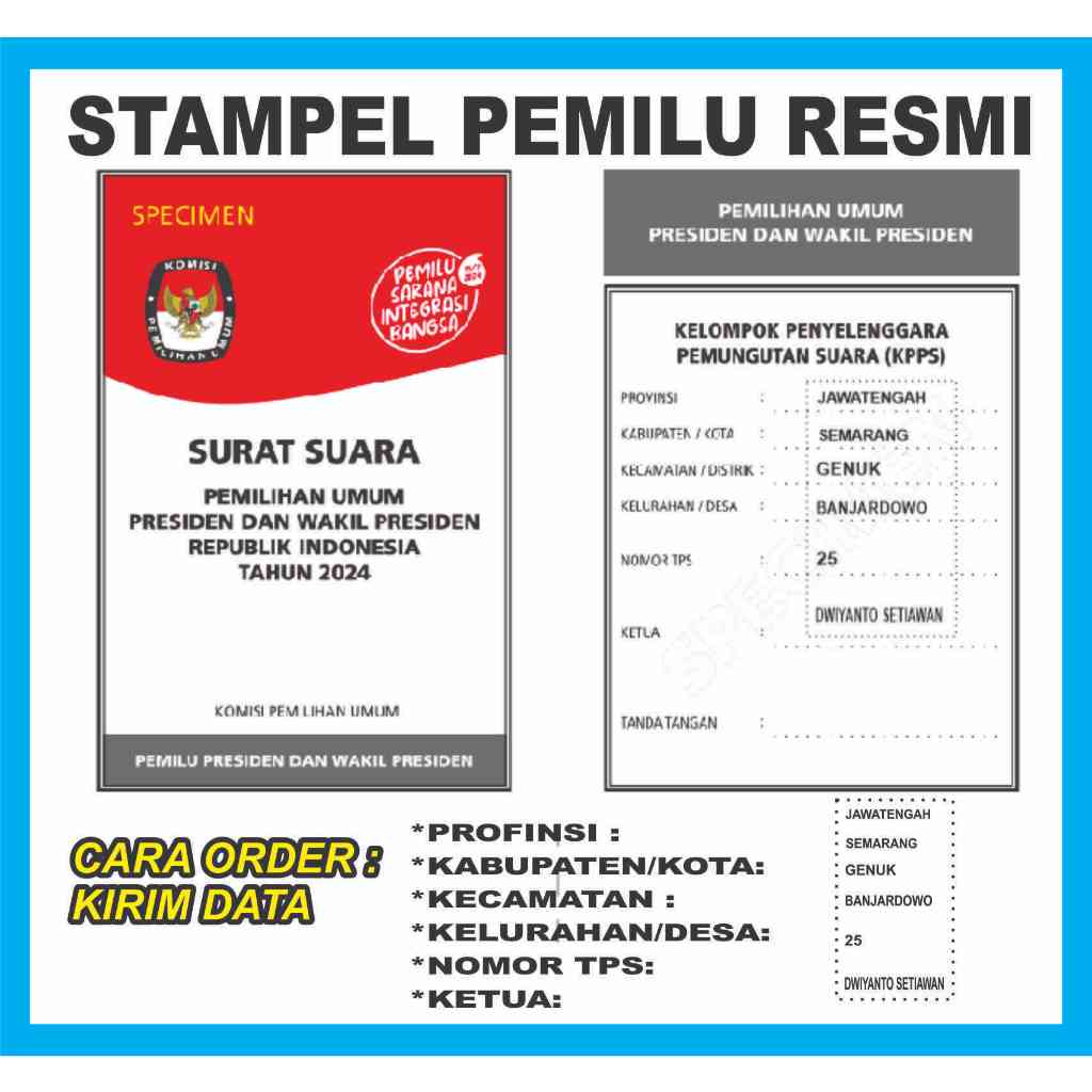 

STEMPEL PEMILU/TPS/RESMI/SESUAI-KPU