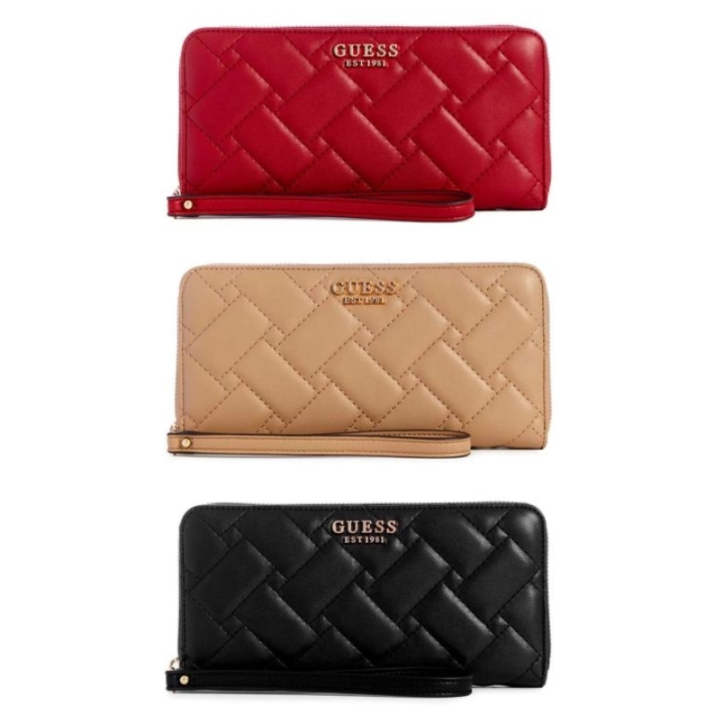 (Free parfum + box) Dompet Guess Long Wallet - Alanna Large Zip