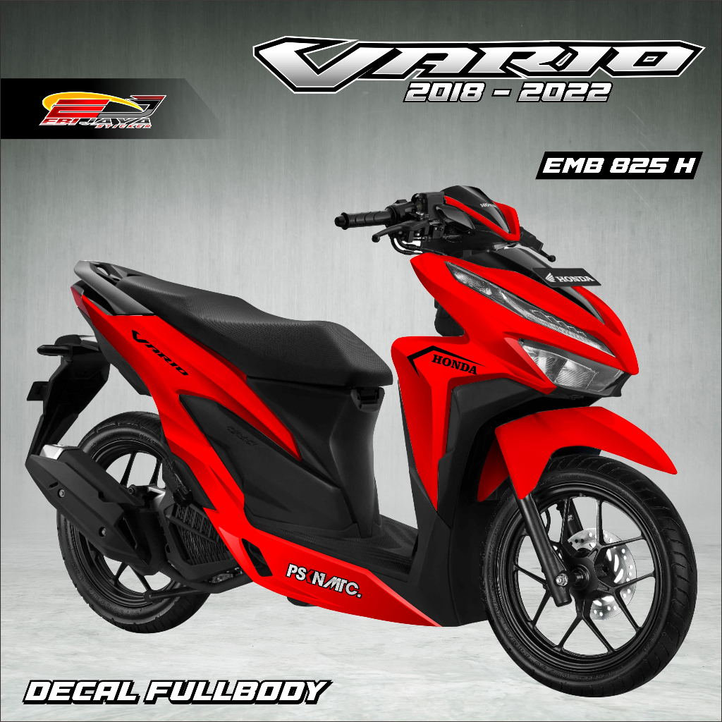 STIKER MOTOR VARIASI DESAIN MOTOR VARIO 125 DAN 150 NEW-STIKER VARIO CUSTOM TAMPILAN MOTOR-EMB825