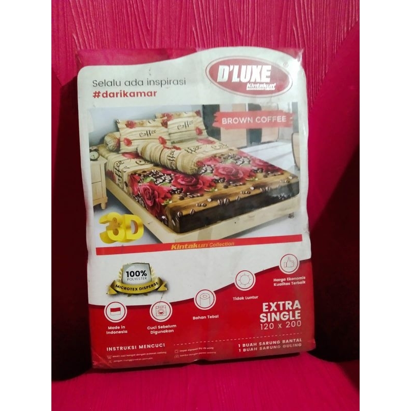 Cuci Gudang Jual Rugi Bisa COD Sprei Kintakun Dluxe (Yg Bagusnya) Ukuran 120 x 200 Single