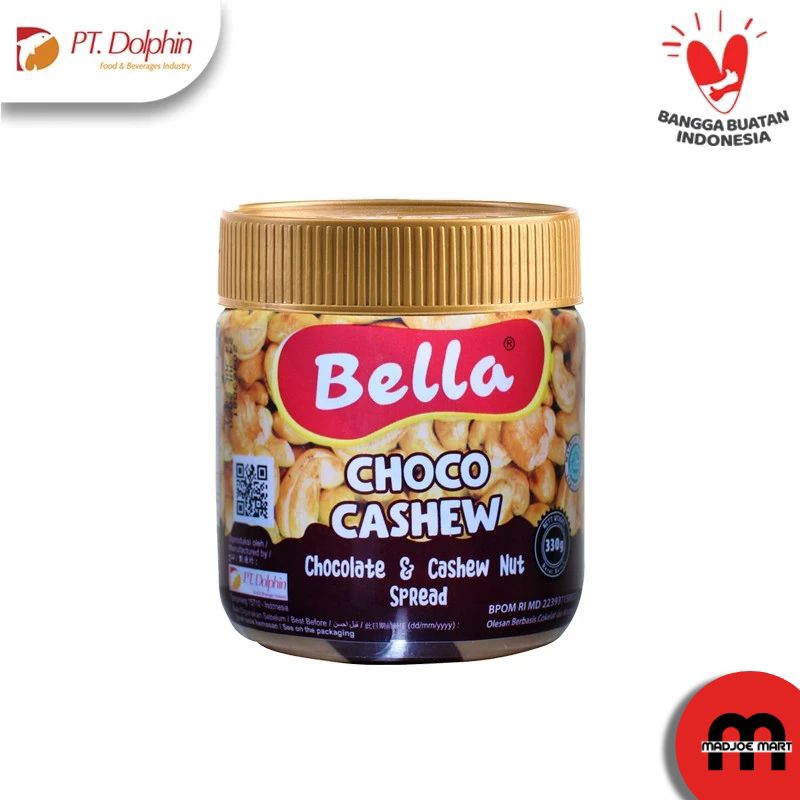 

Bella Spread TWIN Cashew Chocolate 300 gr - Selai Cokelat Cashew